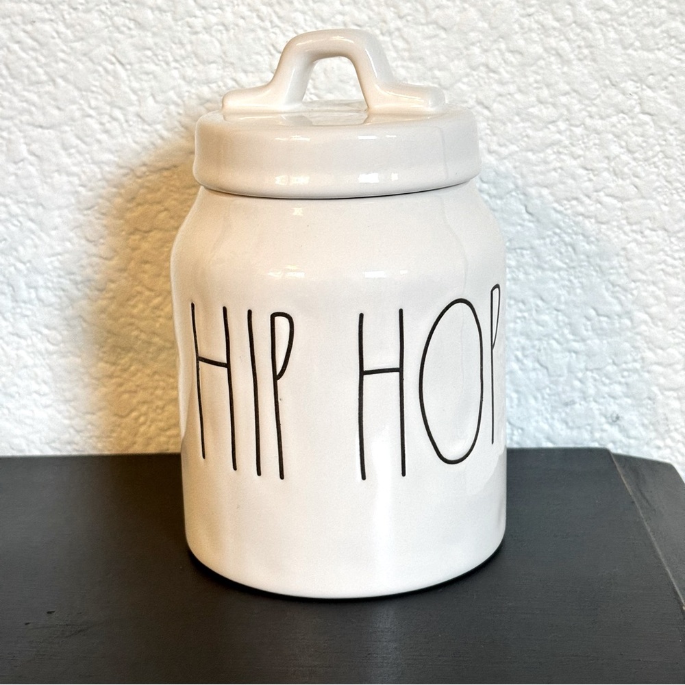 RAE DUNN HIP HOP Jar‎ Canister Holiday Farmhouse Kitchen Decor Storage